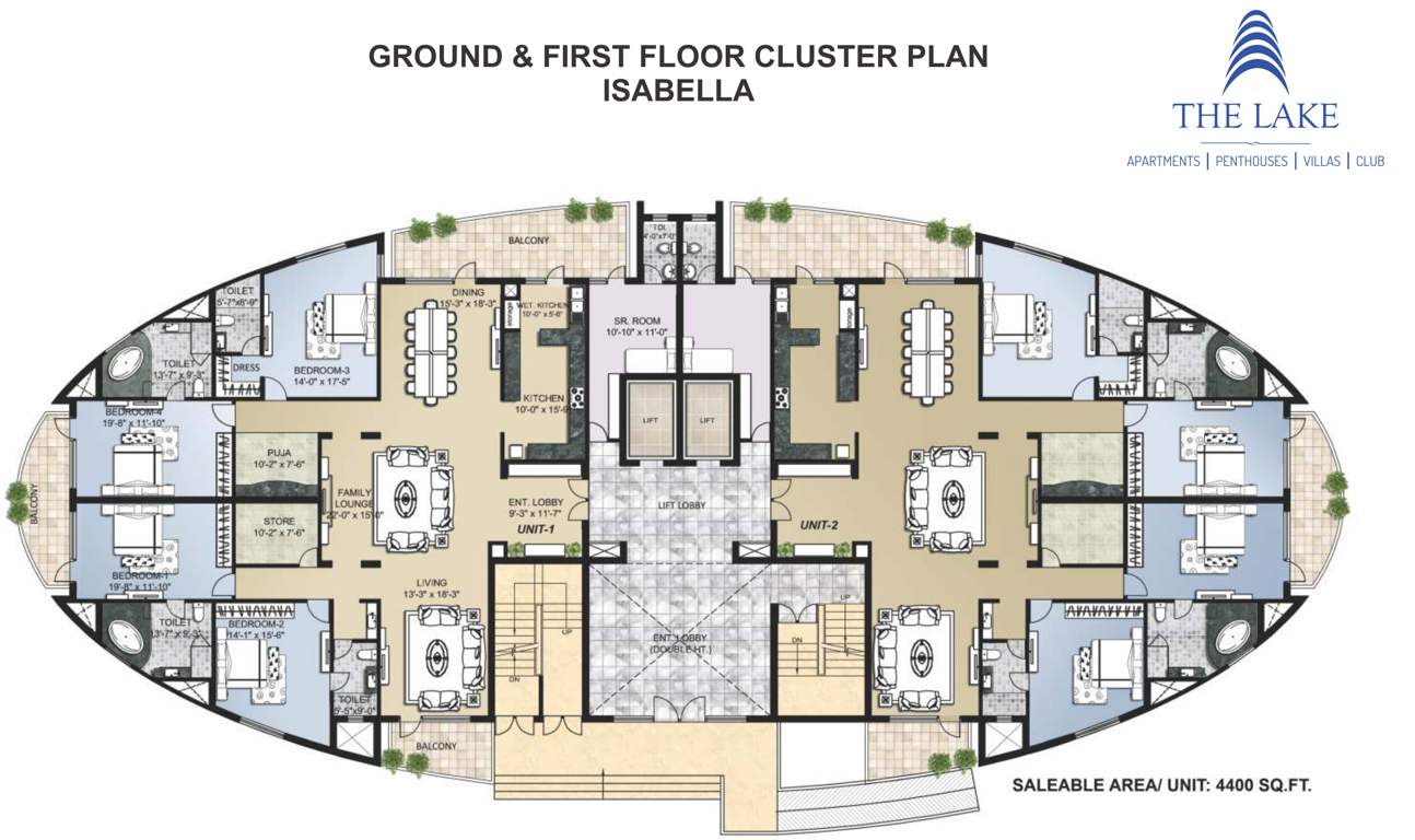 Images for Cluster Plan of Omaxe The Lake