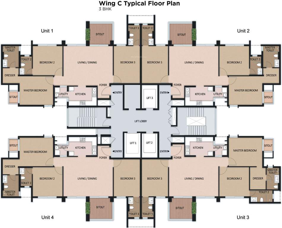  windchimes Images for Cluster Plan of Mahindra Windchimes