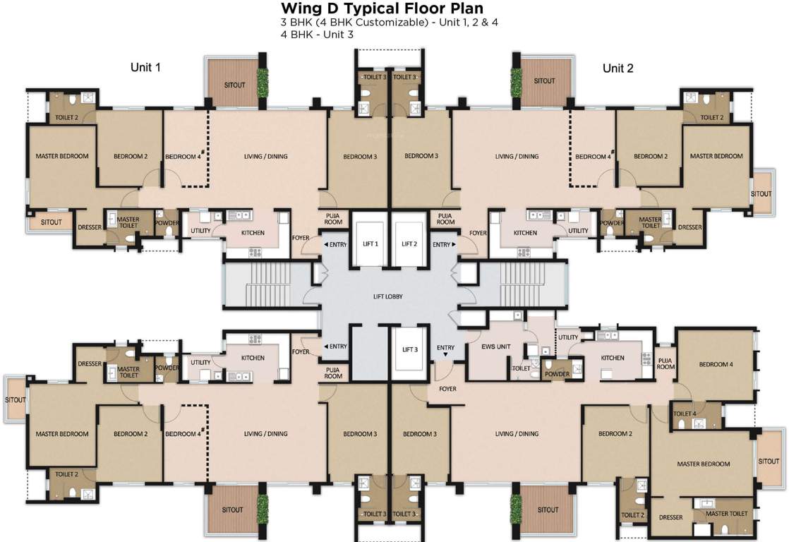  windchimes Images for Cluster Plan of Mahindra Windchimes