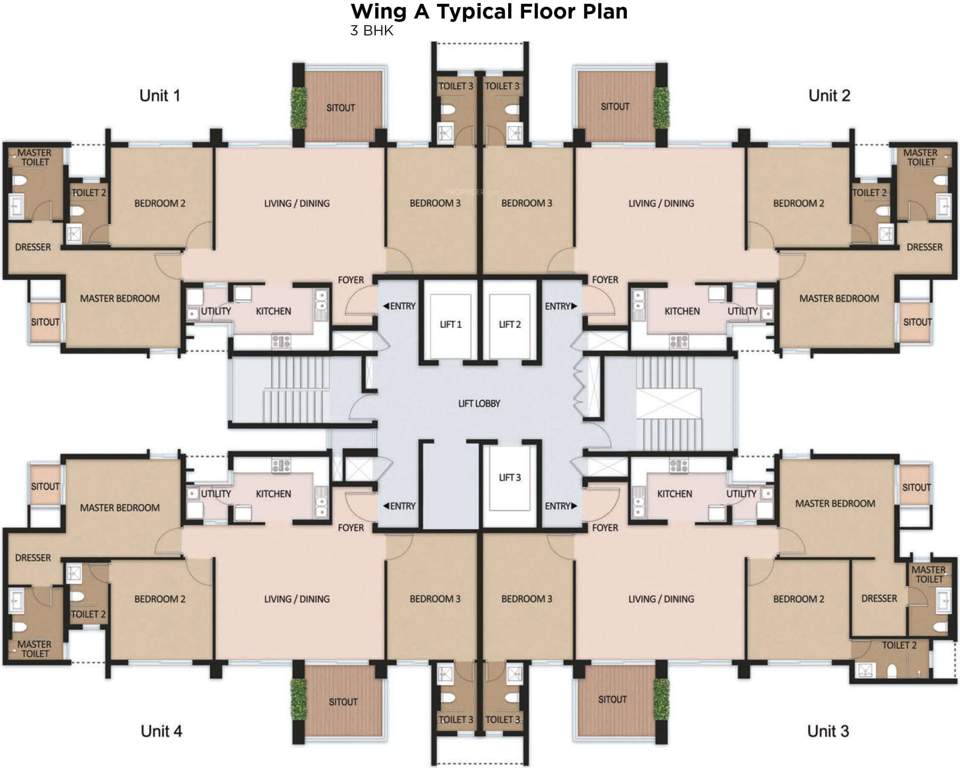  windchimes Images for Cluster Plan of Mahindra Windchimes