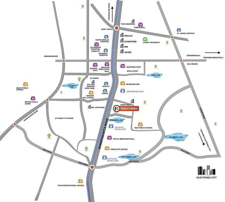  windchimes Images for Location Plan of Mahindra Windchimes