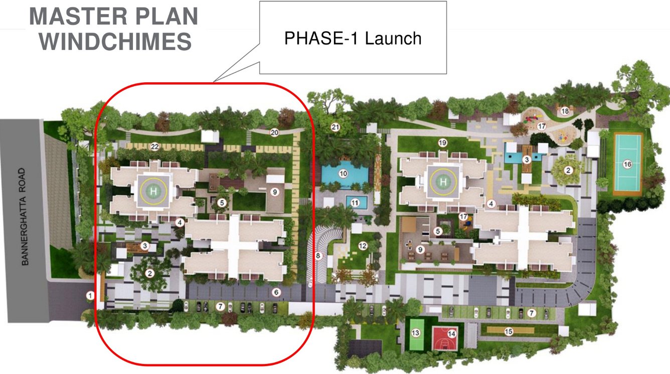  windchimes Images for Master Plan of Mahindra Windchimes