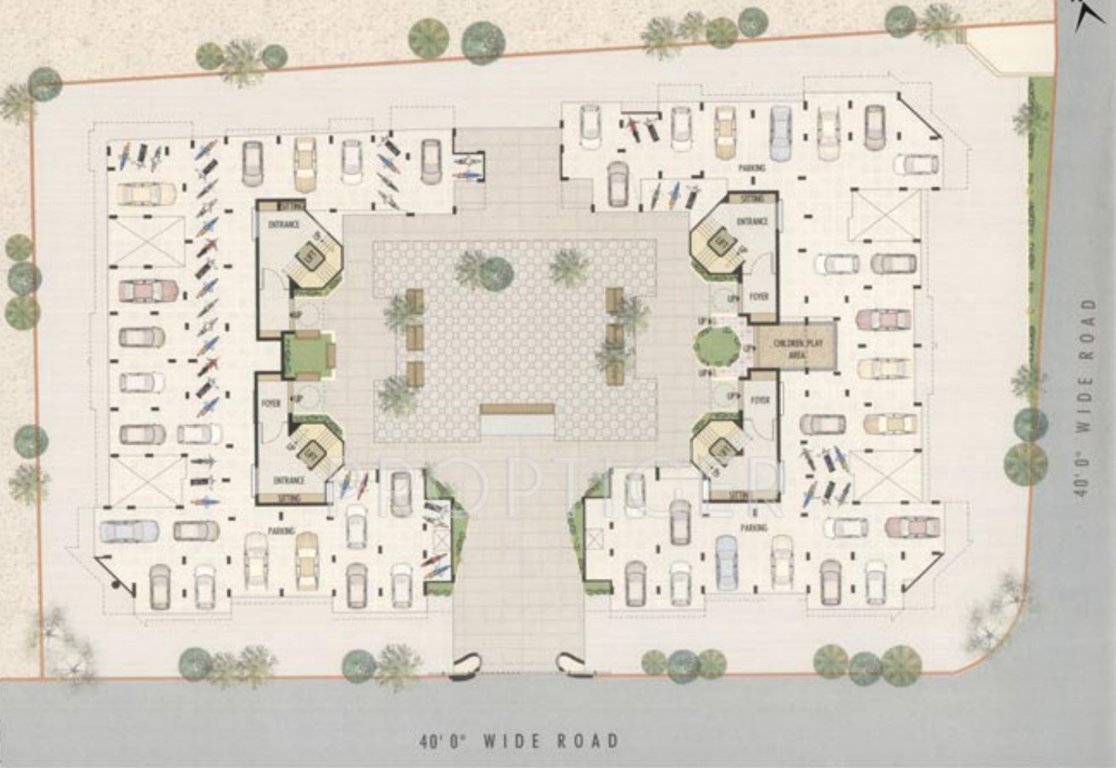 Images for Cluster Plan of Sangini Bhulabhai Park