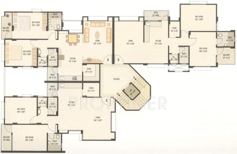 Images for Cluster Plan of Sangini Bhulabhai Park