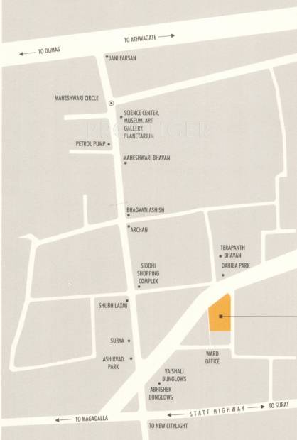  residency Images for Location Plan of Sangini Residency