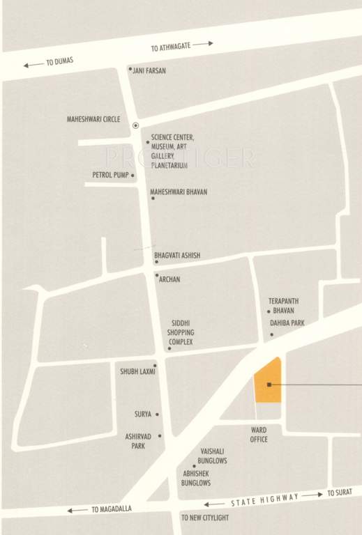residency Images for Location Plan of Sangini Residency