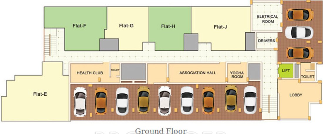 Images for Cluster Plan of Rainbow Apartments