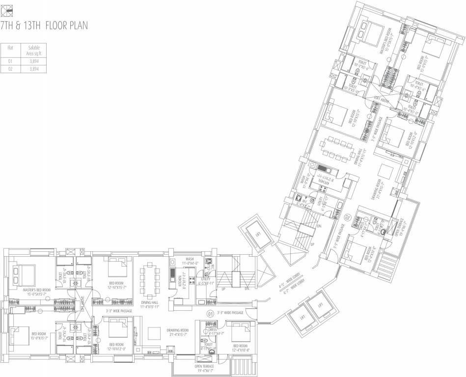 Images for Cluster Plan of Fort Oasis Tower III