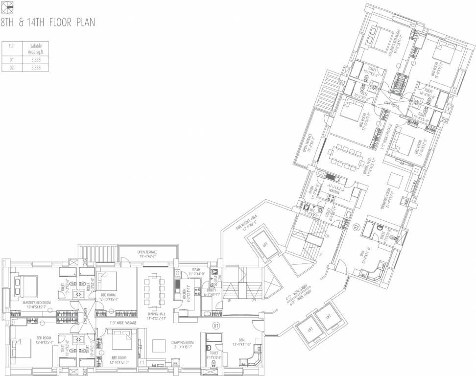 Images for Cluster Plan of Fort Oasis Tower III