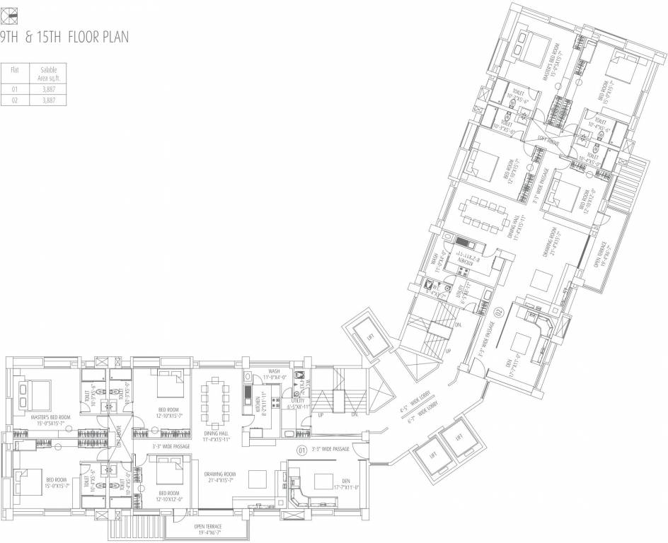 Images for Cluster Plan of Fort Oasis Tower III