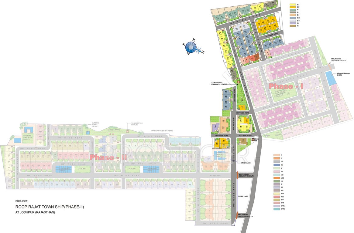karni banshi group roop rajat township phase i Layout Plan