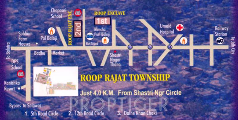 karni-banshi-group roop-rajat-township-phase-iii Location Plan