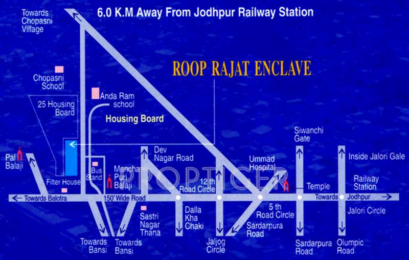 karni-banshi-group roop-rajat-enclave Location Plan