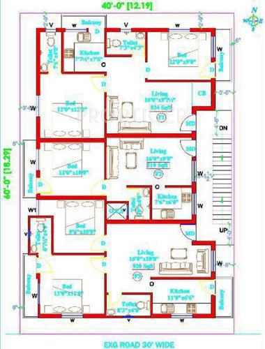 Images for Cluster Plan of Sai Apartments apartments Images for Cluster Plan of Sai Apartments