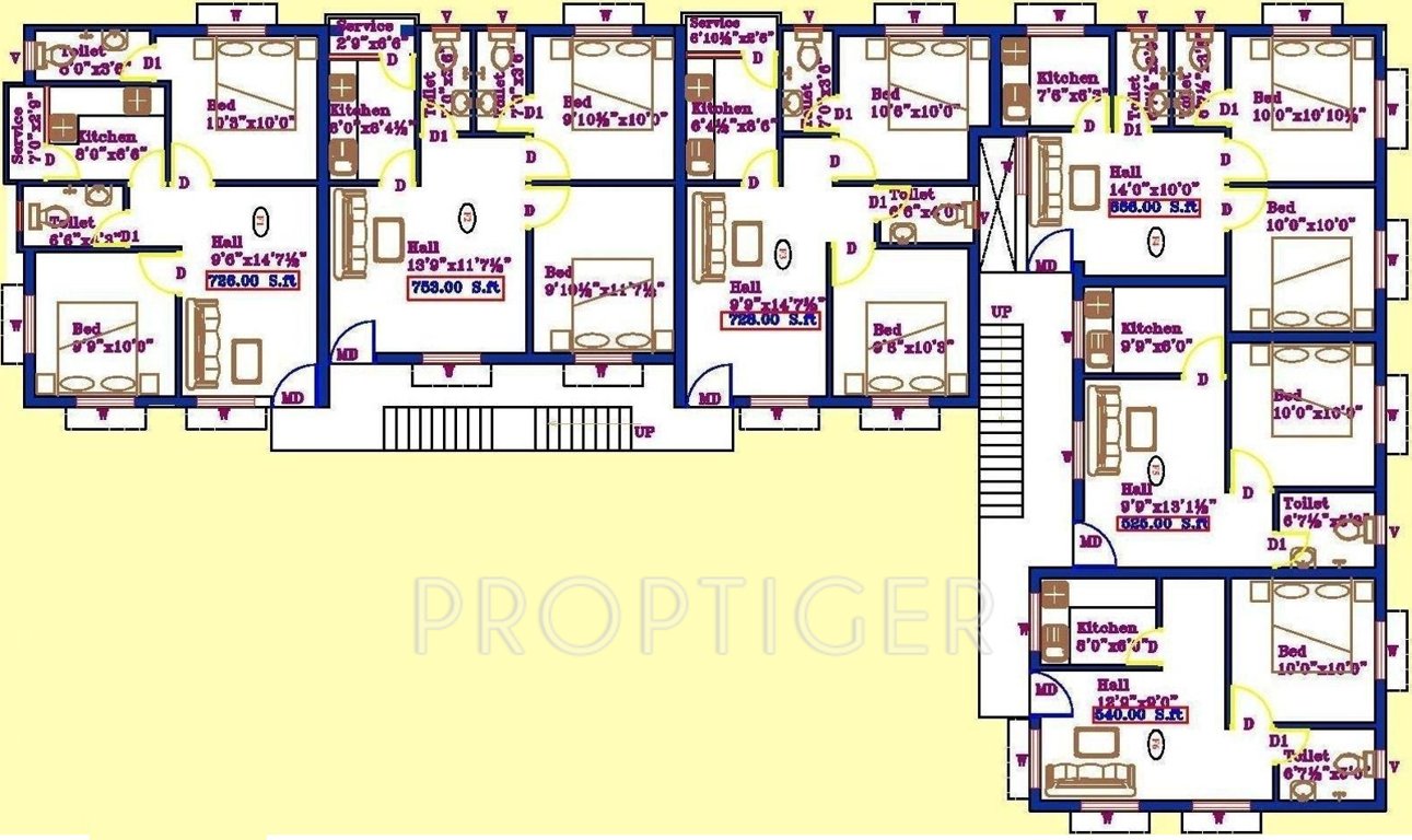 Images for Cluster Plan of Sai Sri Ram Flats