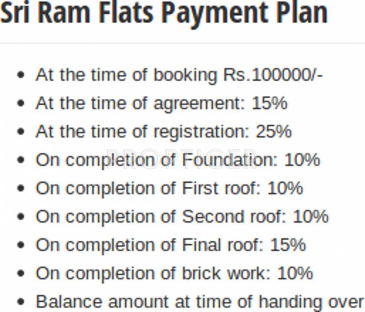 Images for Payment Plan of Sai Sri Ram Flats