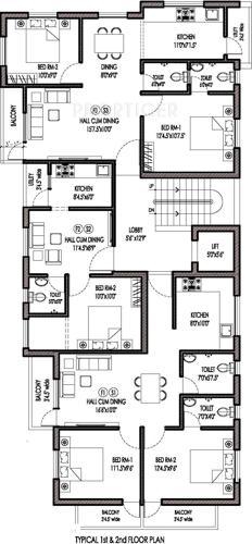 Images for Cluster Plan of Lakshmi Builders Venkateswara Nagar