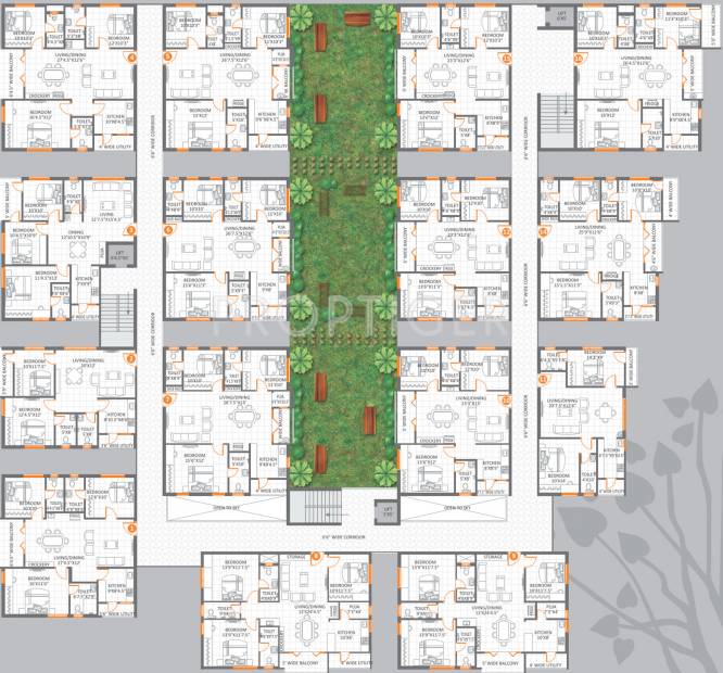  meda-heights Images for Cluster Plan of Anuhar Meda Heights
