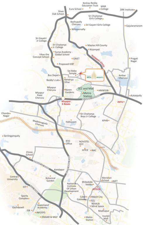 meda heights Images for Location Plan of Anuhar Meda Heights