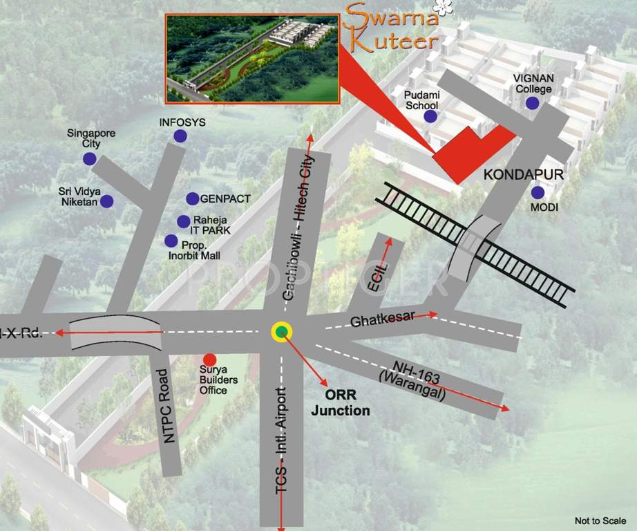 Images for Location Plan of Surya Builders Swarna Kuteer