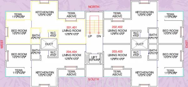 Images for Cluster Plan of Hamy Flower Residency