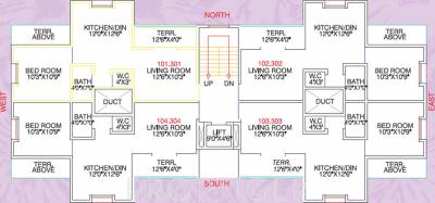 Images for Cluster Plan of Hamy Flower Residency