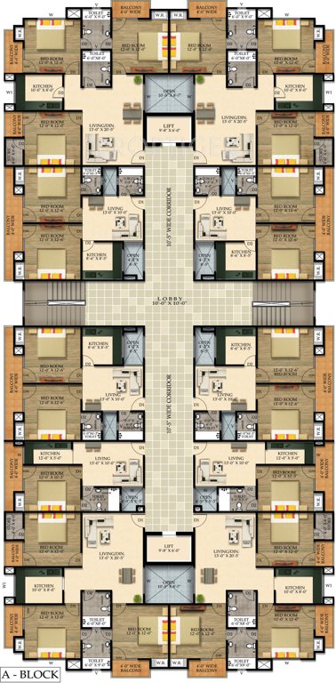 Images for Cluster Plan of Shree Om Balaji Tower