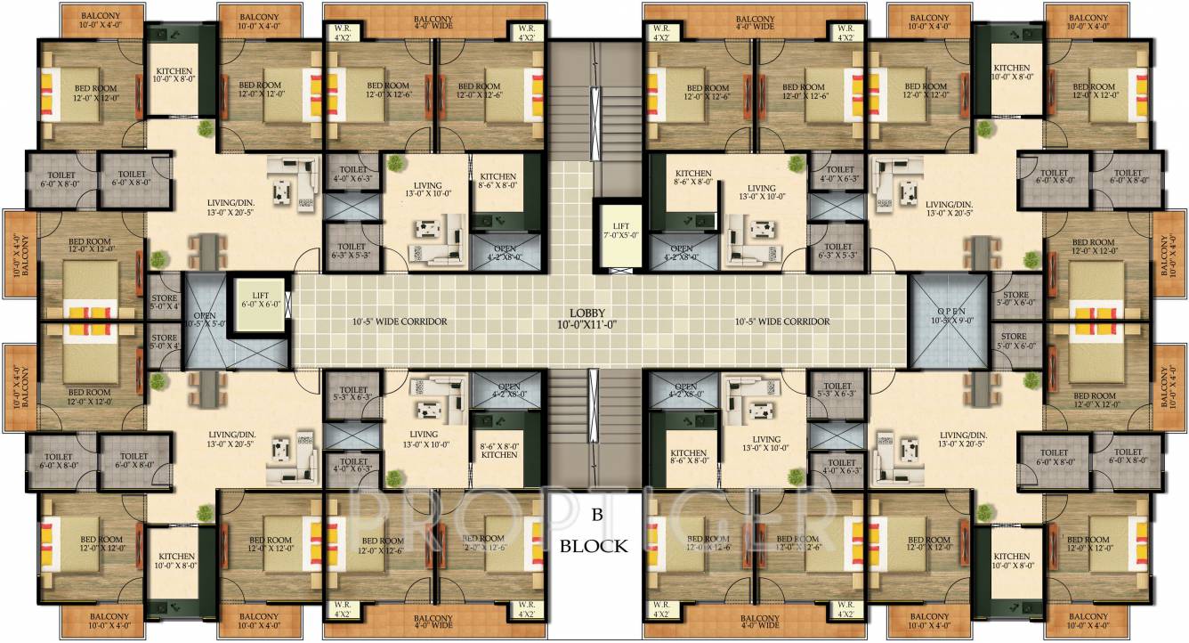 Images for Cluster Plan of Shree Om Balaji Tower