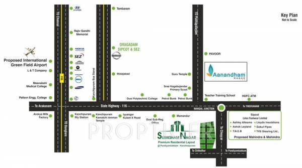 ishwaryam-builder-and-promoter subiksham-nagar Location Plan