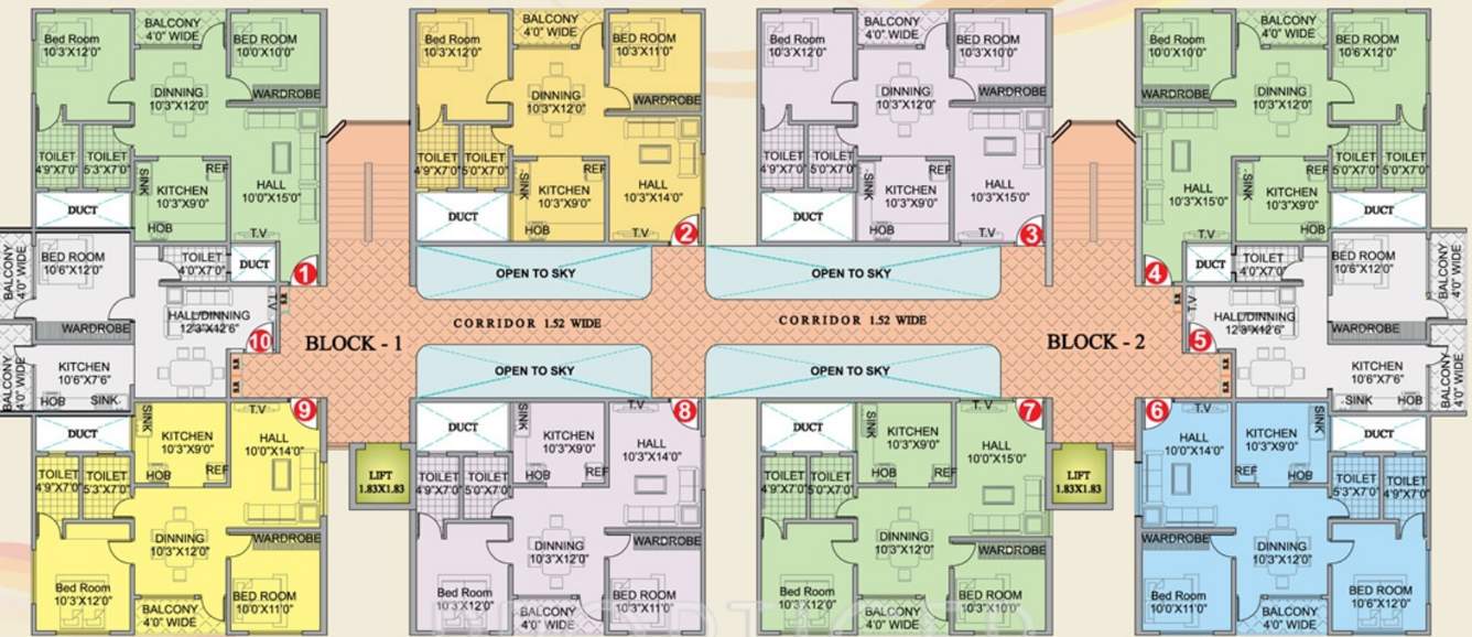 palace Images for Cluster Plan of Chirag Palace