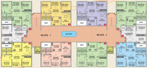  palace Images for Cluster Plan of Chirag Palace