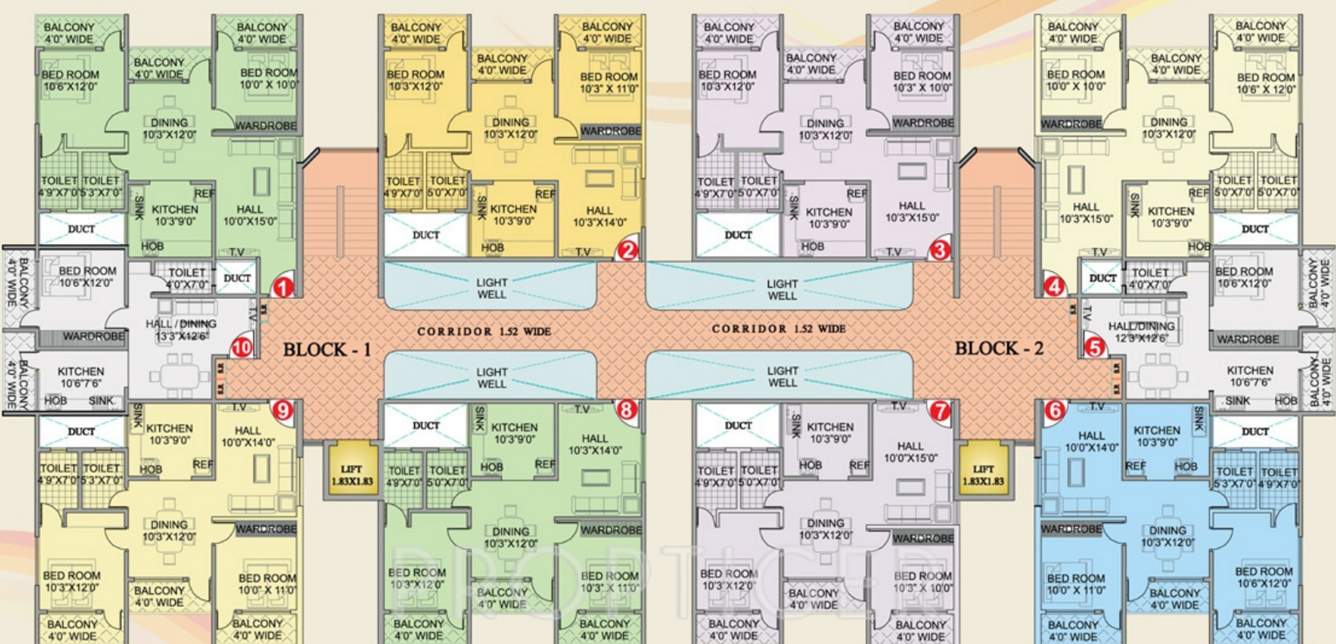 palace Images for Cluster Plan of Chirag Palace