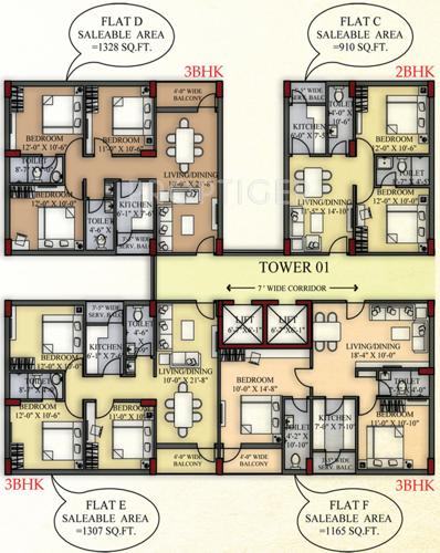 Images for Cluster Plan of Jaetal Group Balaji Hill City Appartment