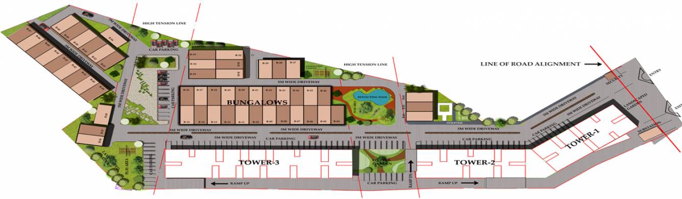 Images for Layout Plan of Jaetal Group Balaji Hill City Appartment