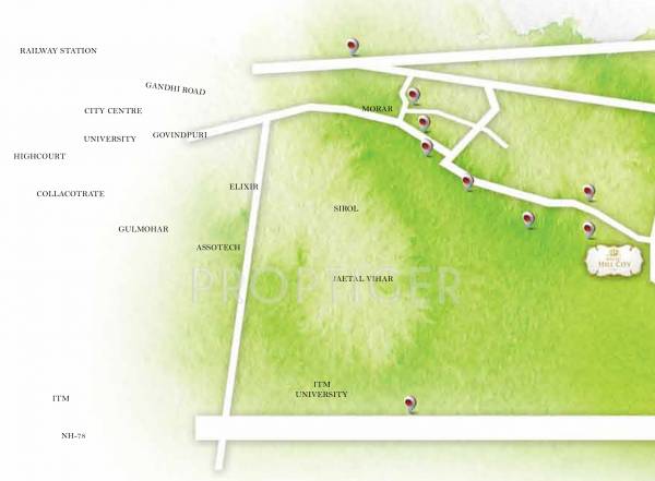 Images for Location Plan of Jaetal Group Balaji Hill City Appartment