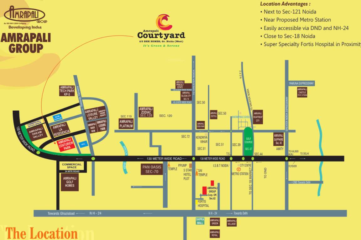 courtyard Images for Location Plan of Amrapali Courtyard