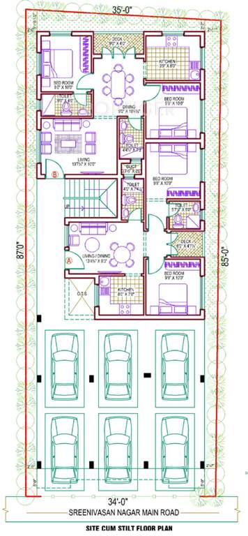 Images for Cluster Plan of Lakshmi Builders Srinivasa Nagar