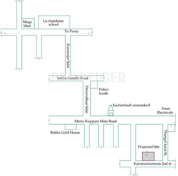 Images for Location Plan of Lakshmi Builders Nerkundram