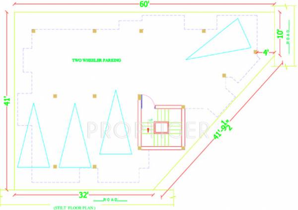 Cluster Plan For Stilt Floor amman-constructions mithuna-apartment Cluster Plan For Stilt Floor