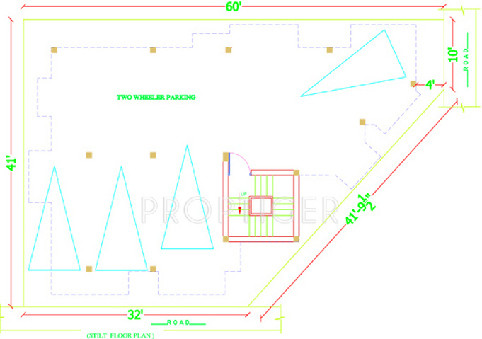 amman constructions mithuna apartment Cluster Plan For Stilt Floor