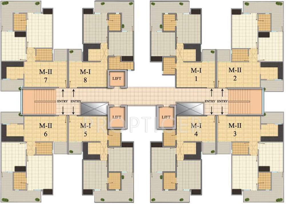 green mansion Images for Cluster Plan of SKA Green Mansion