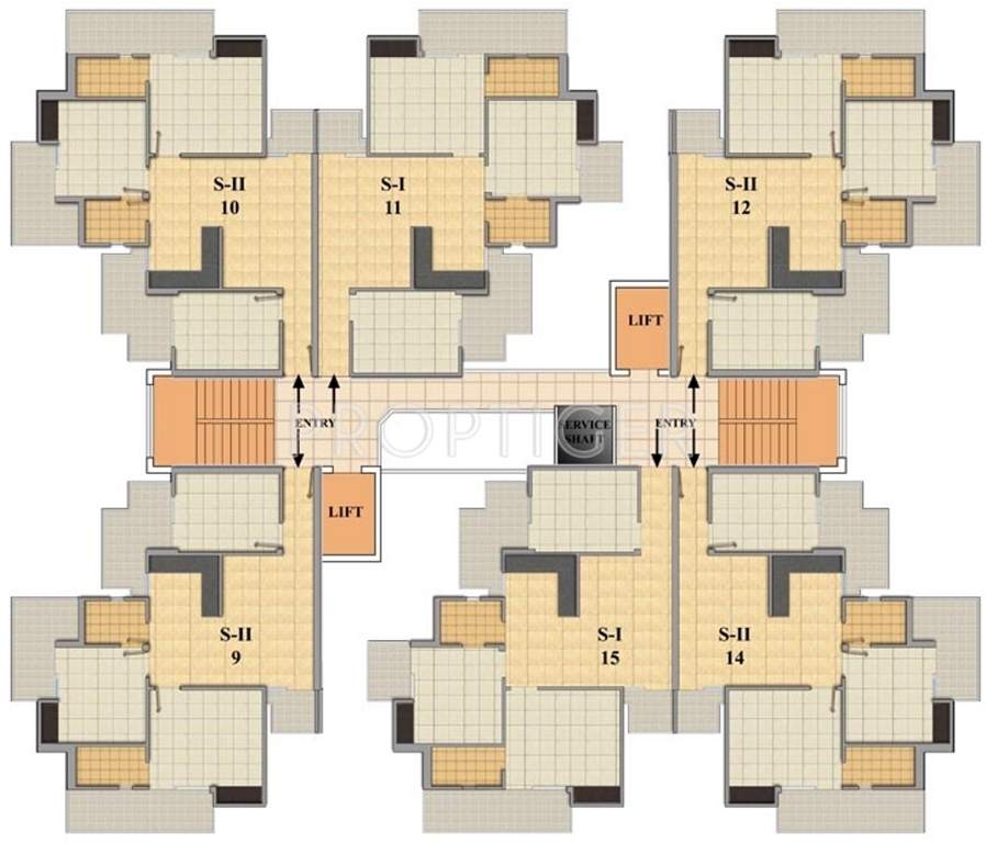 green mansion Images for Cluster Plan of SKA Green Mansion