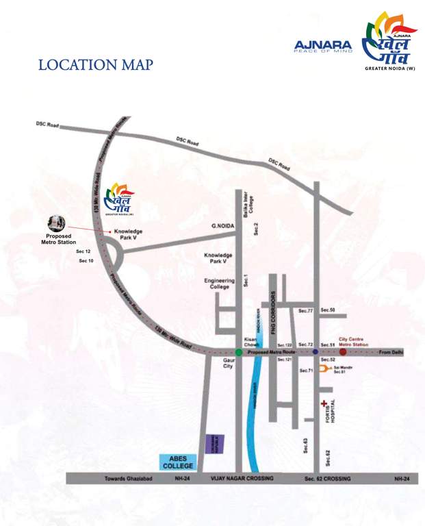  sports city villas Location Plan