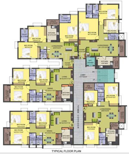Images for Cluster Plan of Smart Associates Gloriosa Tower