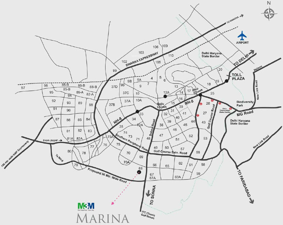 marina Location Plan