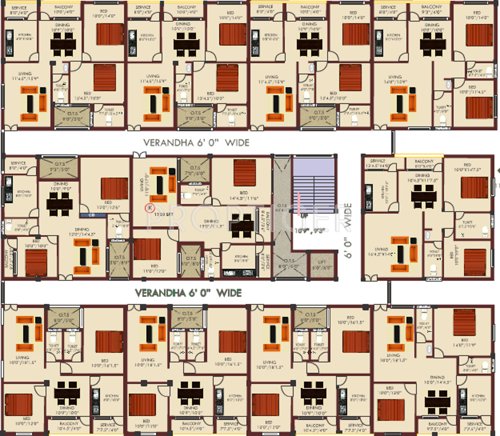 priya-promoters apsaraa Apsaraa Cluster Plan from 1st to 4th Floor