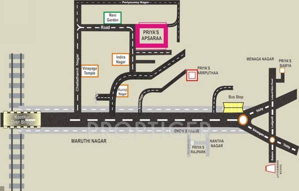 priya-promoters apsaraa Location Plan