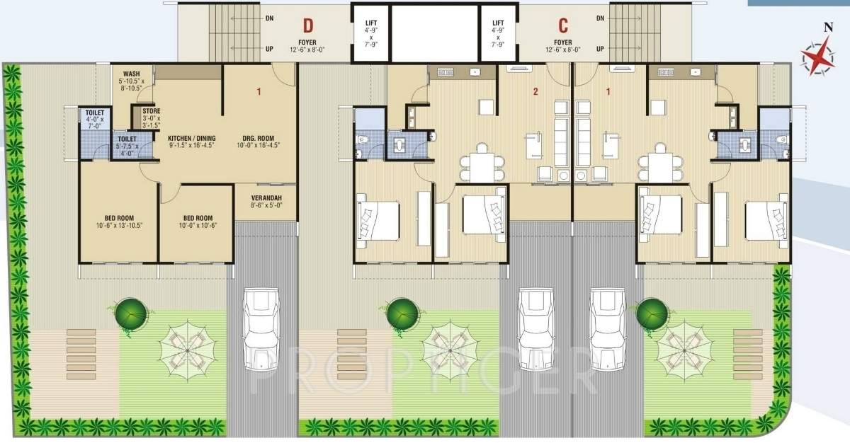 Images for Cluster Plan of SS Enterprises Sai Sneh Residency