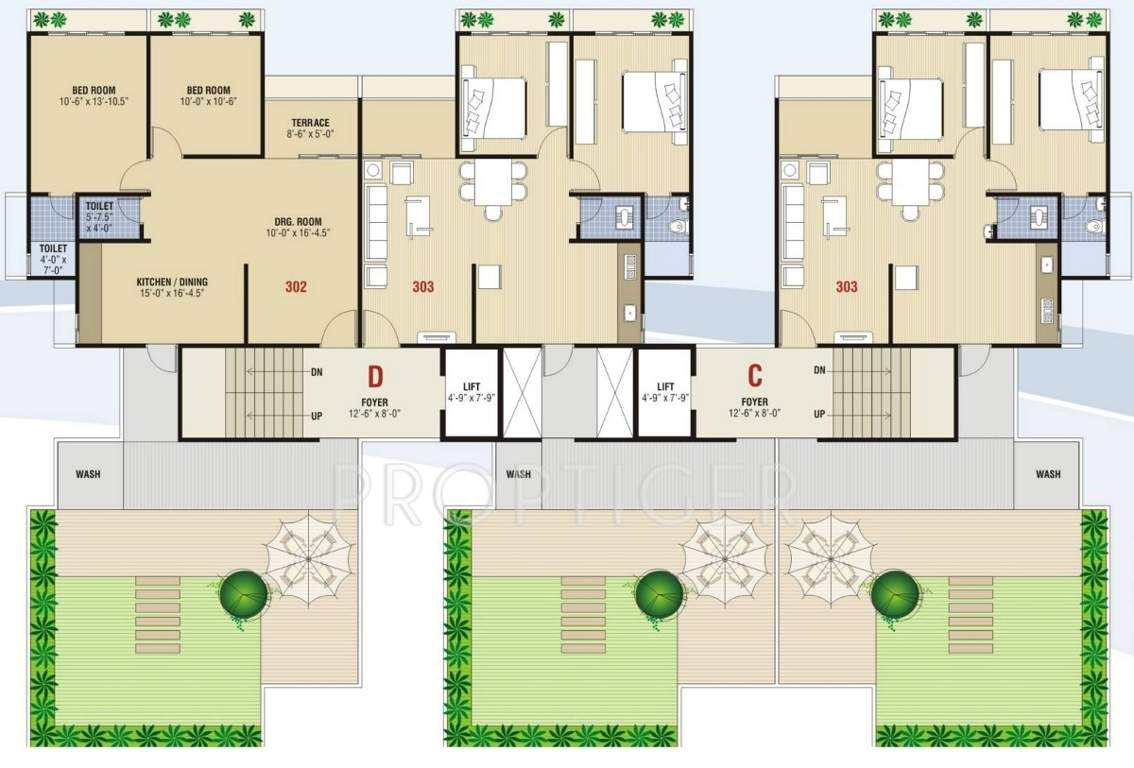 Images for Cluster Plan of SS Enterprises Sai Sneh Residency