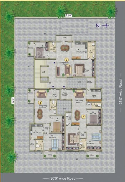  sri-padmam Images for Cluster Plan of Chola Sri Padmam